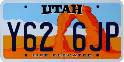 UT license plate Y626JP
