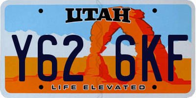 UT license plate Y626KF