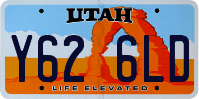 UT license plate Y626LD