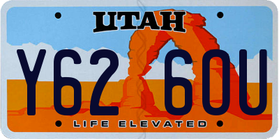 UT license plate Y626OU