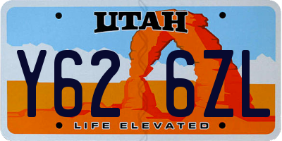 UT license plate Y626ZL