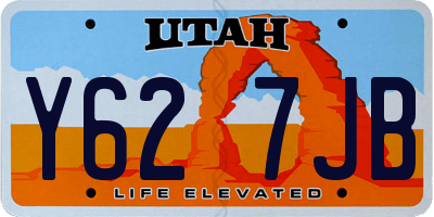 UT license plate Y627JB