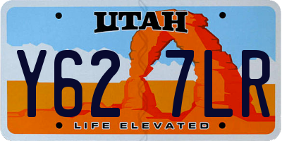 UT license plate Y627LR