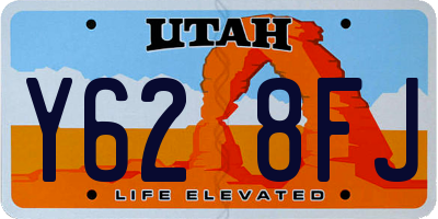 UT license plate Y628FJ