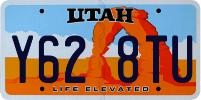 UT license plate Y628TU