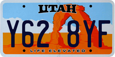 UT license plate Y628YF