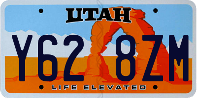 UT license plate Y628ZM