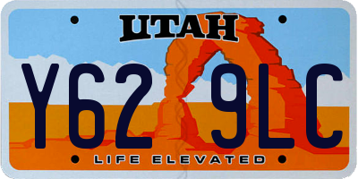 UT license plate Y629LC