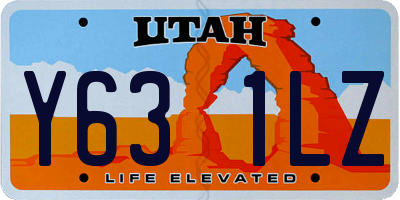 UT license plate Y631LZ