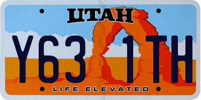 UT license plate Y631TH