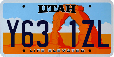 UT license plate Y631ZL