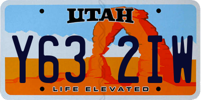 UT license plate Y632IW