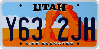 UT license plate Y632JH