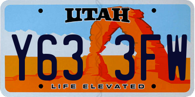 UT license plate Y633FW