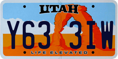 UT license plate Y633IW