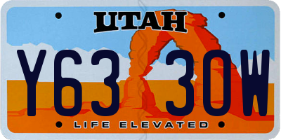 UT license plate Y633OW