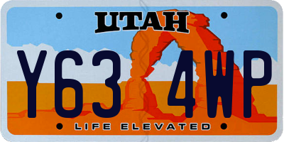 UT license plate Y634WP