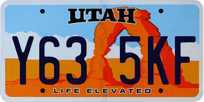 UT license plate Y635KF