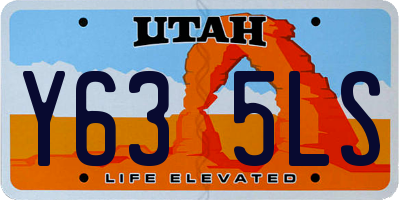 UT license plate Y635LS