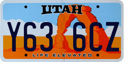 UT license plate Y636CZ