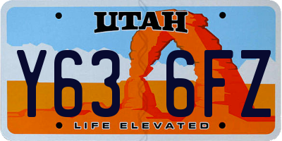UT license plate Y636FZ