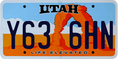 UT license plate Y636HN