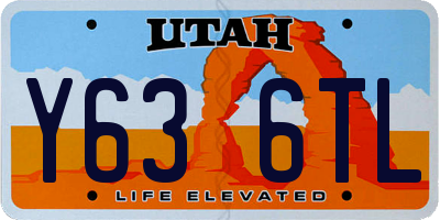 UT license plate Y636TL