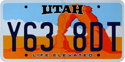 UT license plate Y638DT
