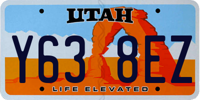 UT license plate Y638EZ