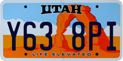 UT license plate Y638PI