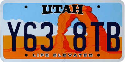UT license plate Y638TB