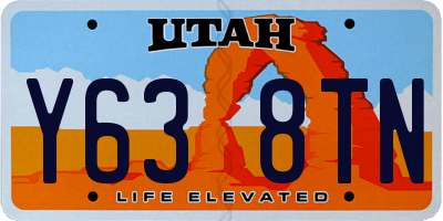 UT license plate Y638TN