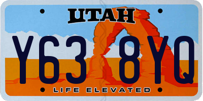 UT license plate Y638YQ