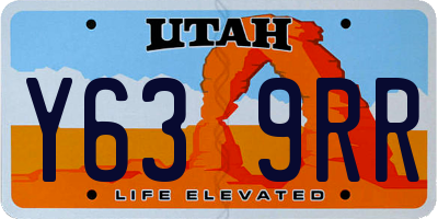 UT license plate Y639RR