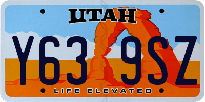 UT license plate Y639SZ