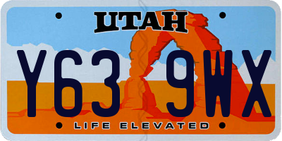 UT license plate Y639WX
