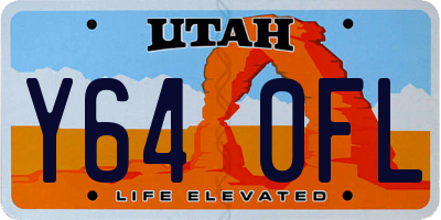 UT license plate Y640FL