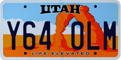 UT license plate Y640LM
