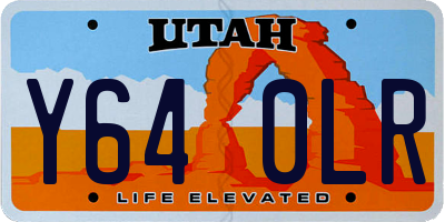 UT license plate Y640LR