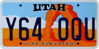 UT license plate Y640QU