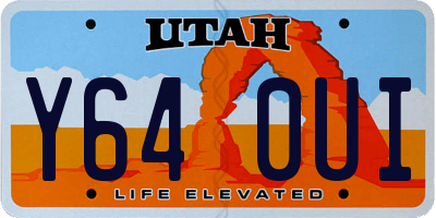 UT license plate Y640UI