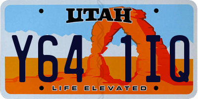 UT license plate Y641IQ