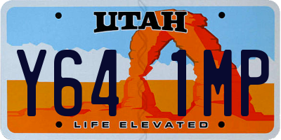 UT license plate Y641MP