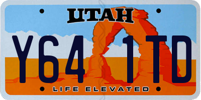 UT license plate Y641TD