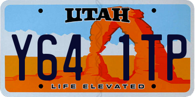 UT license plate Y641TP