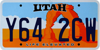 UT license plate Y642CW