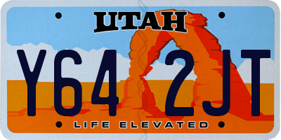 UT license plate Y642JT