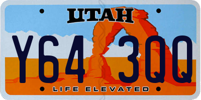 UT license plate Y643QQ