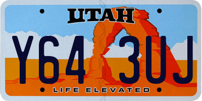 UT license plate Y643UJ