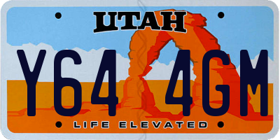 UT license plate Y644GM